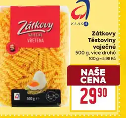 Billa Zátkovy Těstoviny vaječné nabídka