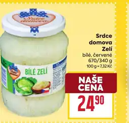 Billa Srdce domova Zelí nabídka