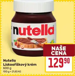 Billa Nutella Lískooříškový krém nabídka