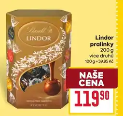 Billa Lindor pralinky nabídka
