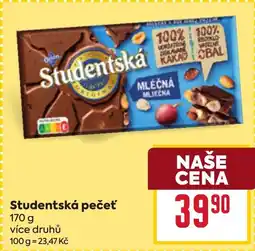 Billa Studentská pečeť nabídka