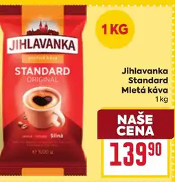 Billa Jihlavanka Standard Mletá káva nabídka