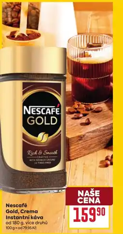 Billa Nescafé Gold, Crema Instantní káva nabídka