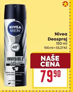 Billa Nivea Deosprej nabídka