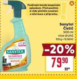 Billa Sanytol Čistič nabídka