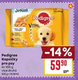 Billa Pedigree Kapsičky pro psy nabídka