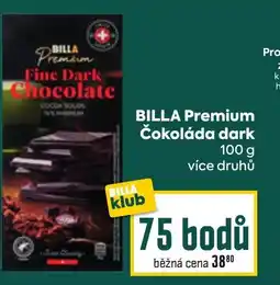 Billa BILLA Premium Čokoláda dark nabídka