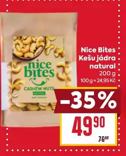 Billa Nice Bites Kešu jádra natural nabídka