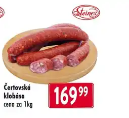 Qanto Čertovská klobása cena za 1kg nabídka