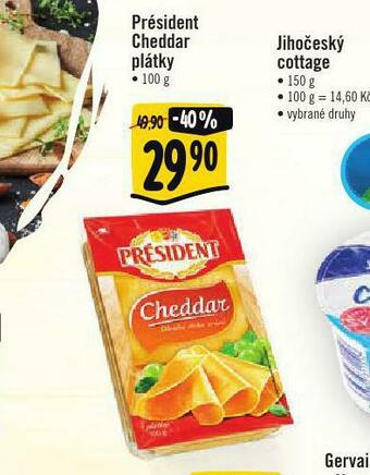 Albert Président cheddar plátky nabídka