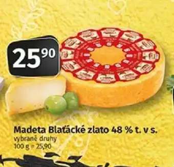 COOP TIP Madeta Blaťácké zlato 48 % t. vs. nabídka