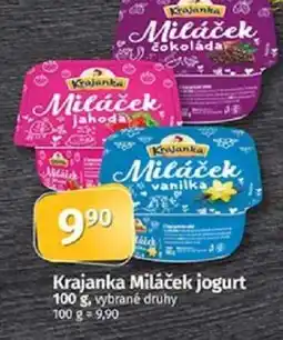 COOP TIP Krajanka Miláček jogurt 100 g nabídka