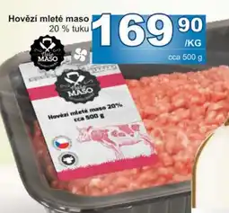 Jip Hovězí mleté maso 20% tuku nabídka