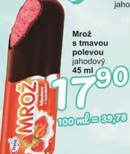 Mrož s tmavou polevou jahodový 45 ml