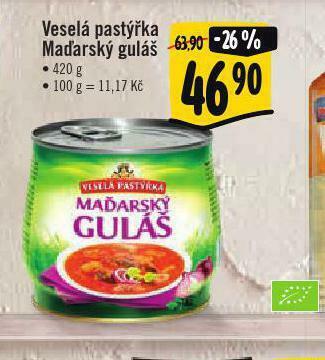Albert Veselá pastýřka maďarský guláš nabídka