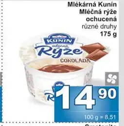 Jip Mlékárná Kunín Mléčná rýže ochucená různé druhy 175 g nabídka