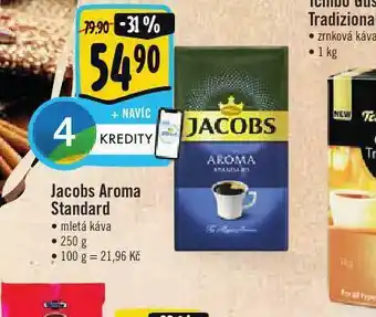 Albert Káva jacobs aroma standard nabídka