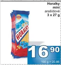 Jip Horalky mini arašídovė 3 x 27 g nabídka