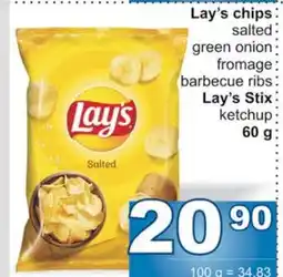 Jip Lay's chips 60 g nabídka