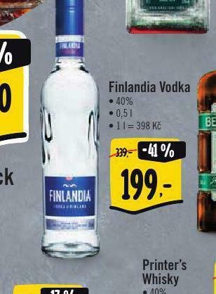 Albert Finlandia vodka nabídka