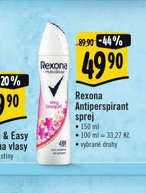 Albert Rexona antiperspirant nabídka