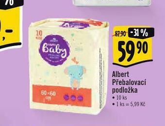 Albert Albert přebalovací podložka nabídka