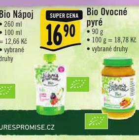Albert Bio ovocné pyré nabídka