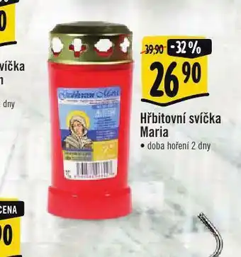 Albert Hřbitovní svíčka maria nabídka