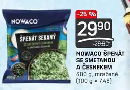 Flop NOWACO ŠPENÁT SE SMETANOU A ČESNEKEM nabídka