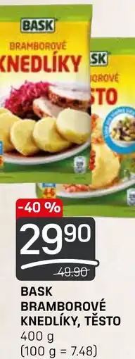 Flop BASK BRAMBOROVÉ KNEDLÍKY, TĚSTO nabídka