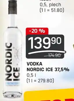 Flop VODKA NORDIC ICE 37,5% 0.5L nabídka