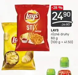 Flop LAYS různé druhy 60 g nabídka