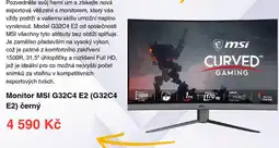 Datart Monitor MSI G32C4 E2 (G32C4 E2) černý nabídka