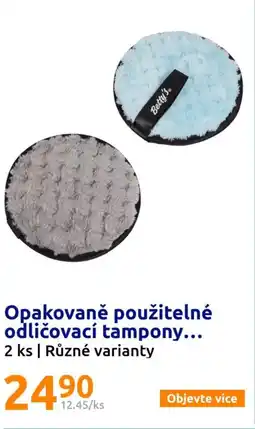 Opakovaně použitelné odličovací tampony