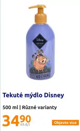 Action Tekuté mýdlo Disney nabídka