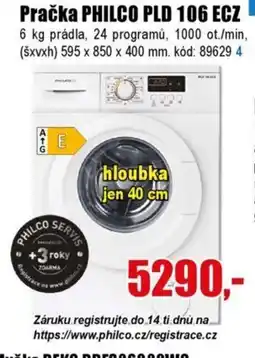 EVA Pračka PHILCO PLD 106 ECZ nabídka