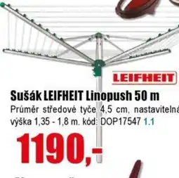 EVA Sušák LEIFHEIT Linopush 50 m nabídka