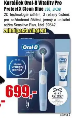 EVA Kartáček Oral-B Vitality Pro Protect X Clean Blue nabídka
