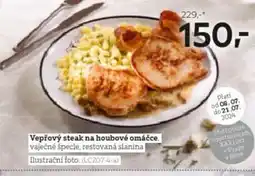 XXXLutz Vepřový steak na houbové omáčce nabídka
