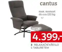XXXLutz RELAXAČNÍ KŘESLO S TABURETEM nabídka