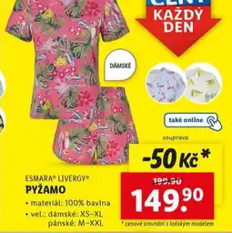 Lidl Dámské pyžamo nabídka