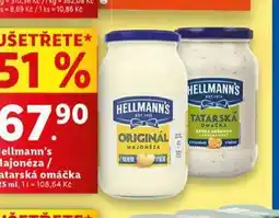 Lidl Hellmann´s tatarská omáčka, majonéza nabídka