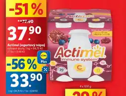 Lidl Actimel jogurtový nápoj nabídka