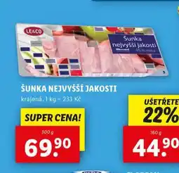 Lidl Šunka nejvyšší jakosti nabídka