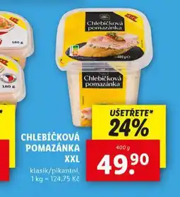 Lidl Chlebíčková pomazánka nabídka