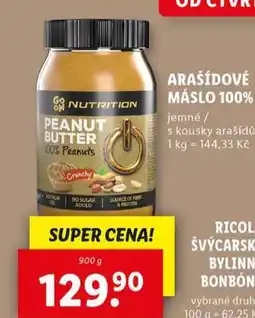 Lidl Arašídové máslo nabídka