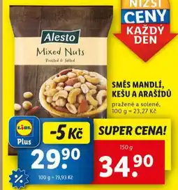 Lidl Směs mandlí, kešu a arašídů nabídka