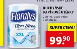 Lidl Floralys papírové utěrky nabídka