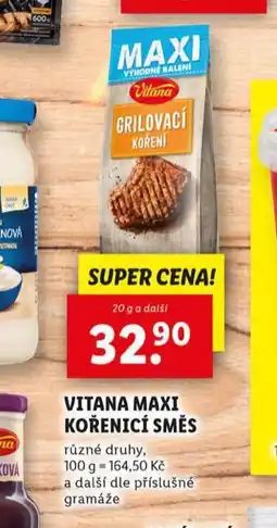 Lidl Vitana maxi kořenicí směs nabídka