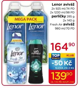 TOP drogerie Lenor aviváž nabídka